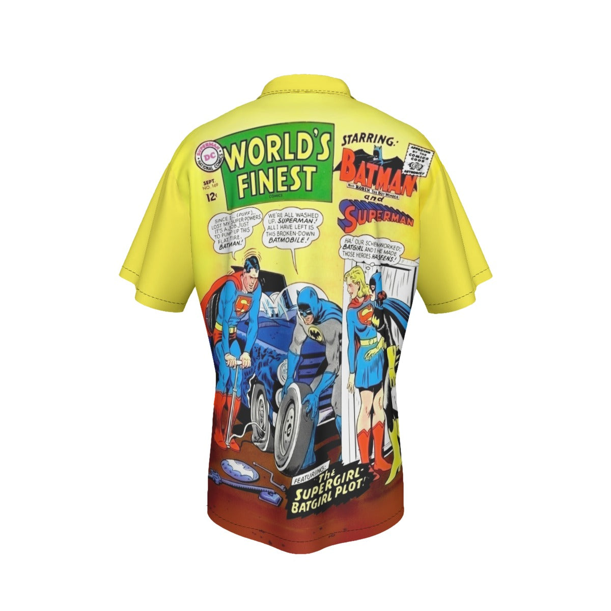 WORLD'S FINEST 169 ALL OVER PRINT SHIRT AND TANK TOP- SUPERGIRL BATGIRL