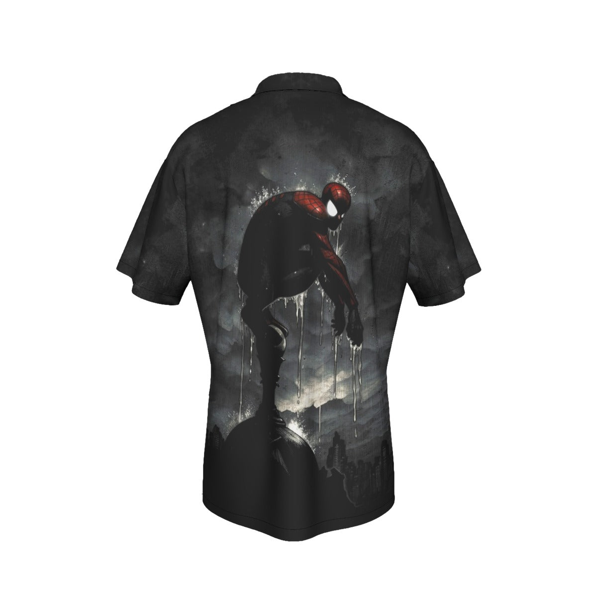 SPIDERMAN BROODING All Over Print Shirt & Tank Top- ORIGINAL ART BY EKA