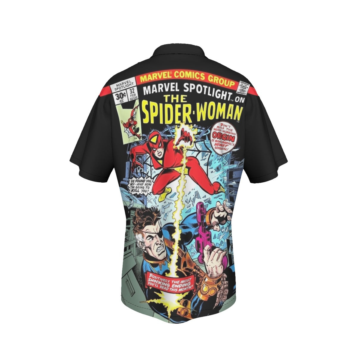 MARVEL SPOTLIGHT 32 1ST SPIDERWOMAN ALL OVER PRINT SHIRT AND TANK TOP