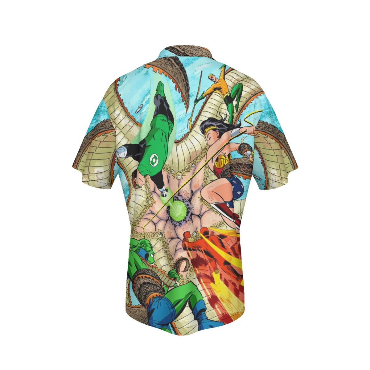 JLA VS STARRO - NEW FRONTIER All Over Print Shirt & Tank Top - DARWYN COOKE ART