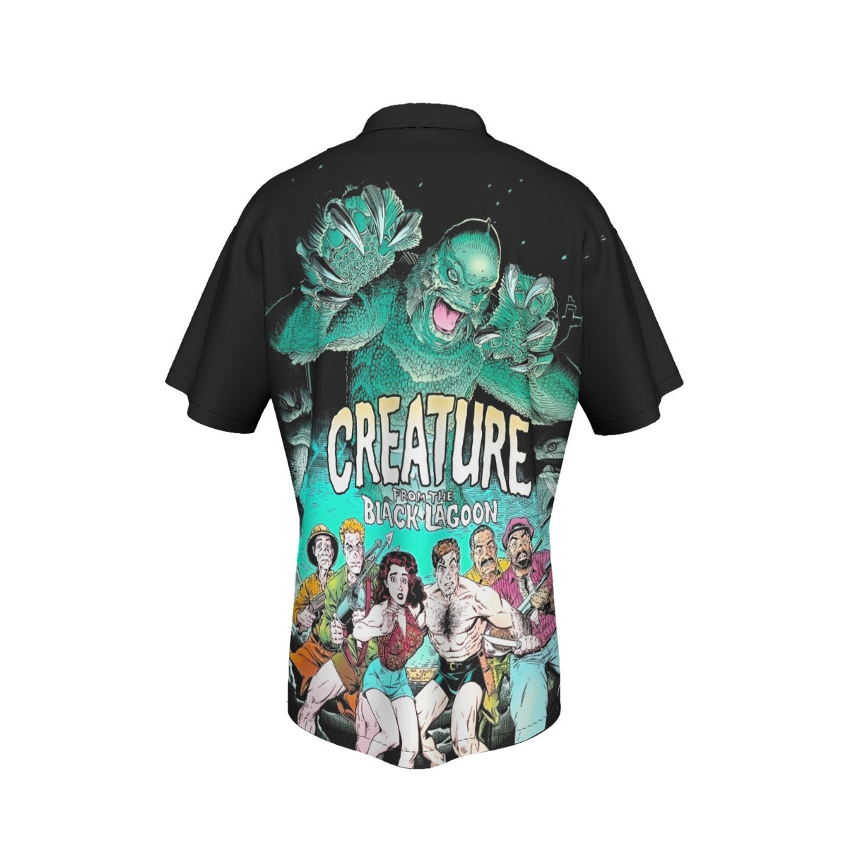 CREATURE FROM THE BLACK LAGOON ALL OVER PRINT SHIRT AND TANK TOP-ARTHUR ADAMS ART