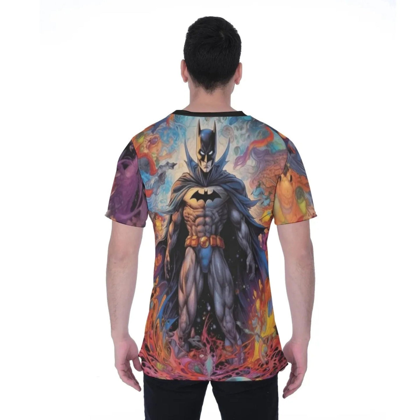 PSYCHEDELIC BATMAN ALL-OVER PRINT SHIRT and tank