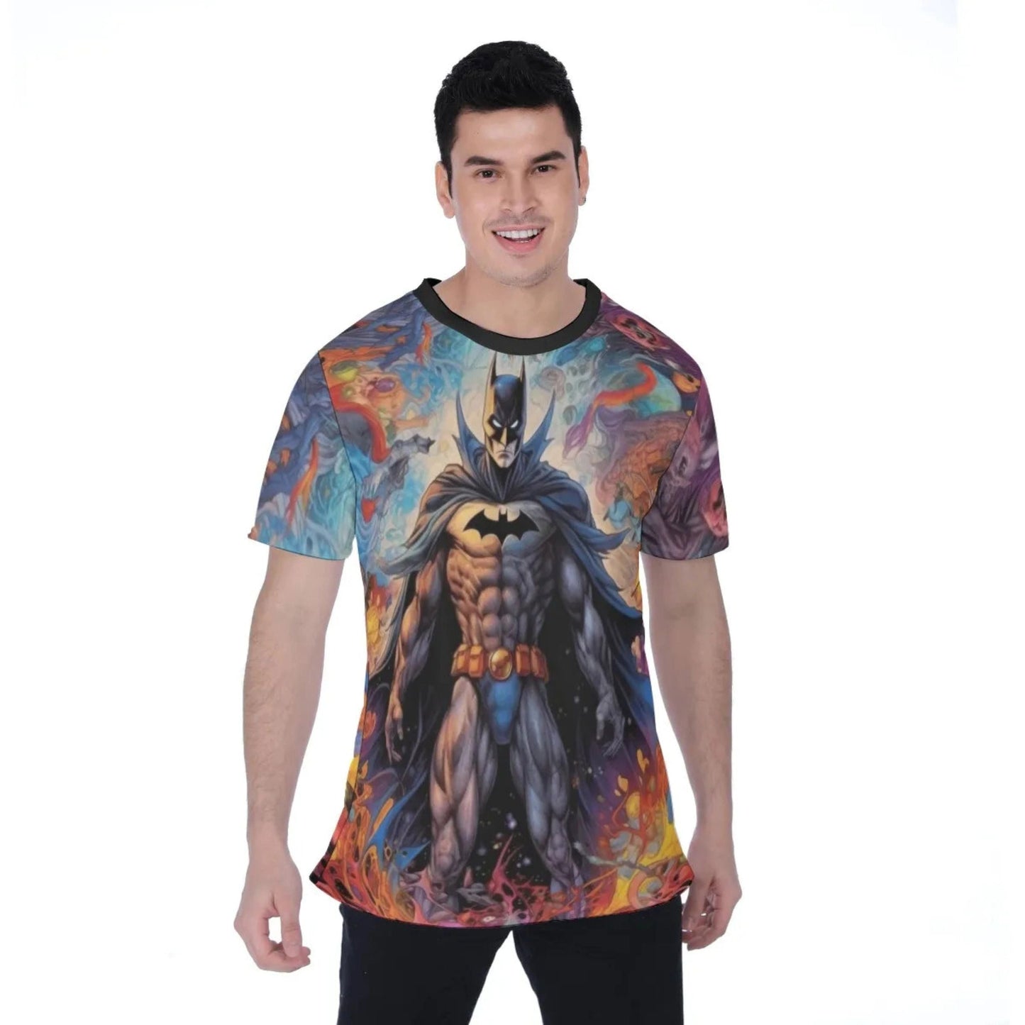 PSYCHEDELIC BATMAN ALL-OVER PRINT SHIRT and tank