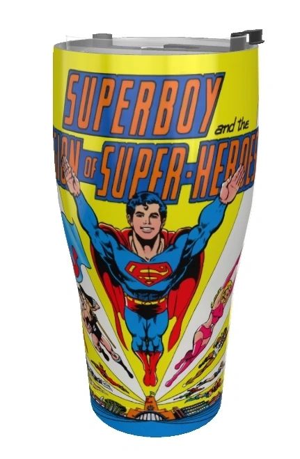 SUPERBOY & LEGION POSTER TUMBLERS (2 TYPES)