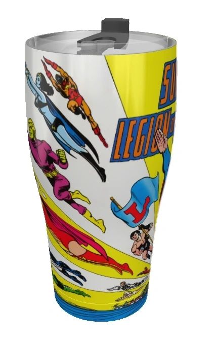 SUPERBOY & LEGION POSTER TUMBLERS (2 TYPES)