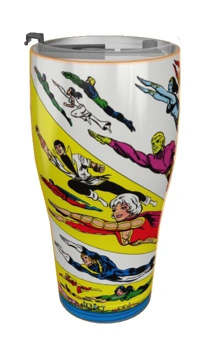 SUPERBOY & LEGION POSTER TUMBLERS (2 TYPES)
