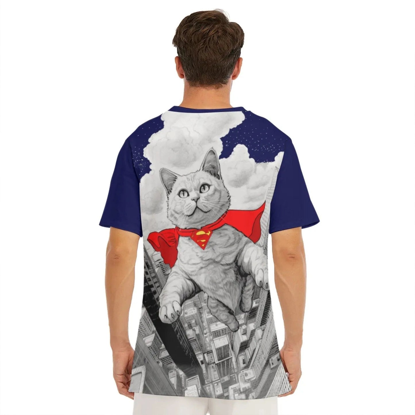 STREAKY THE SUPERCAT FLIGHT ALL-OVER PRINT SHIRT AND TEE
