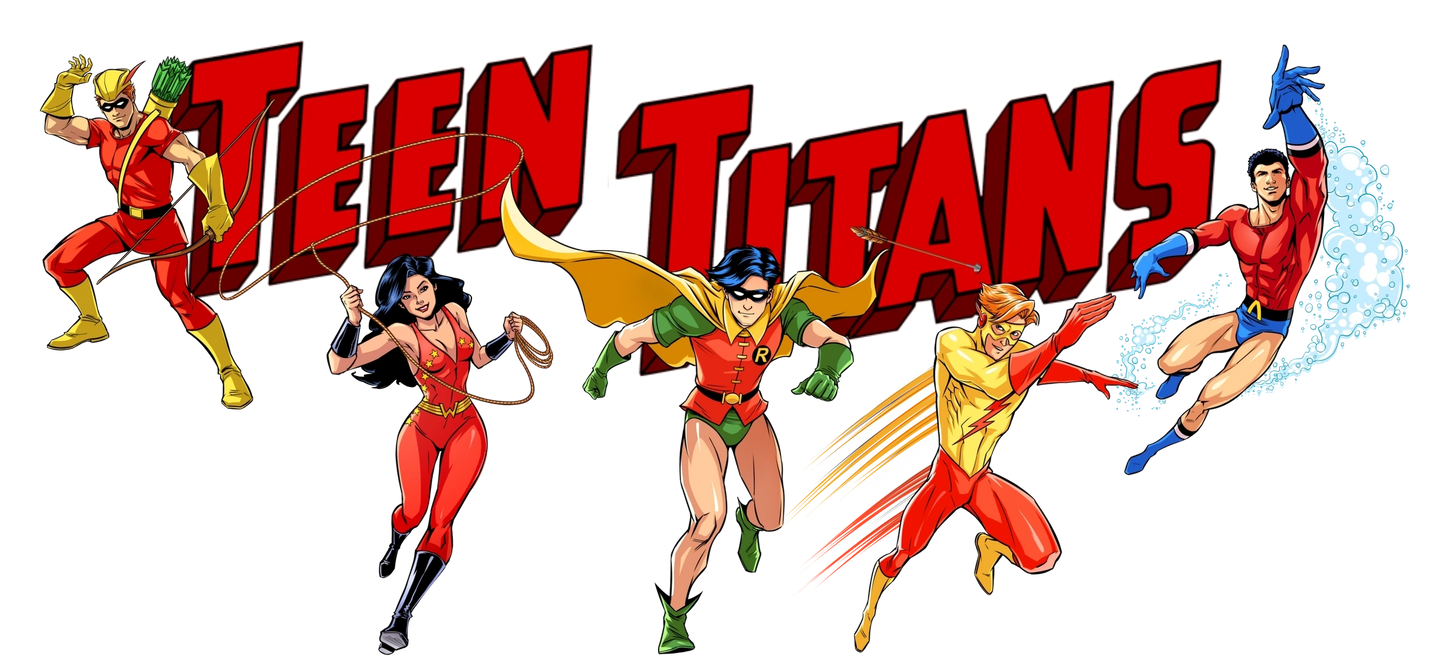 TEEN TITANS OG TEAM Pint Glass (with Free Shipping)