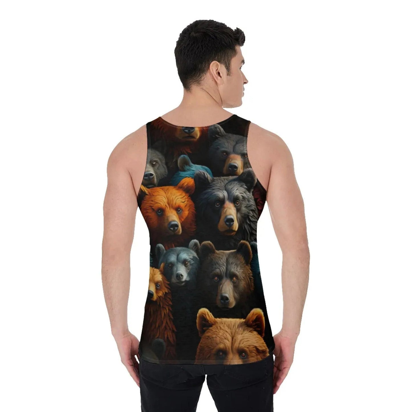 BEARS ADORED ALL-OVER PRINT SHIRT and tank