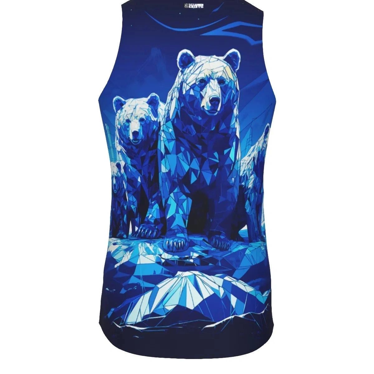 BLUE BEARS ISOMETRIC ALL-OVER PRINT SHIRT and tank
