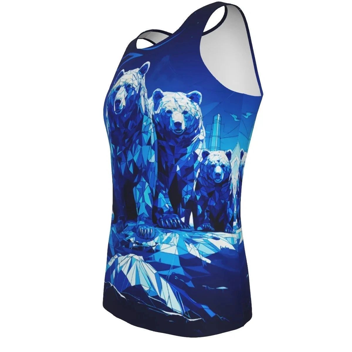 BLUE BEARS ISOMETRIC ALL-OVER PRINT SHIRT and tank