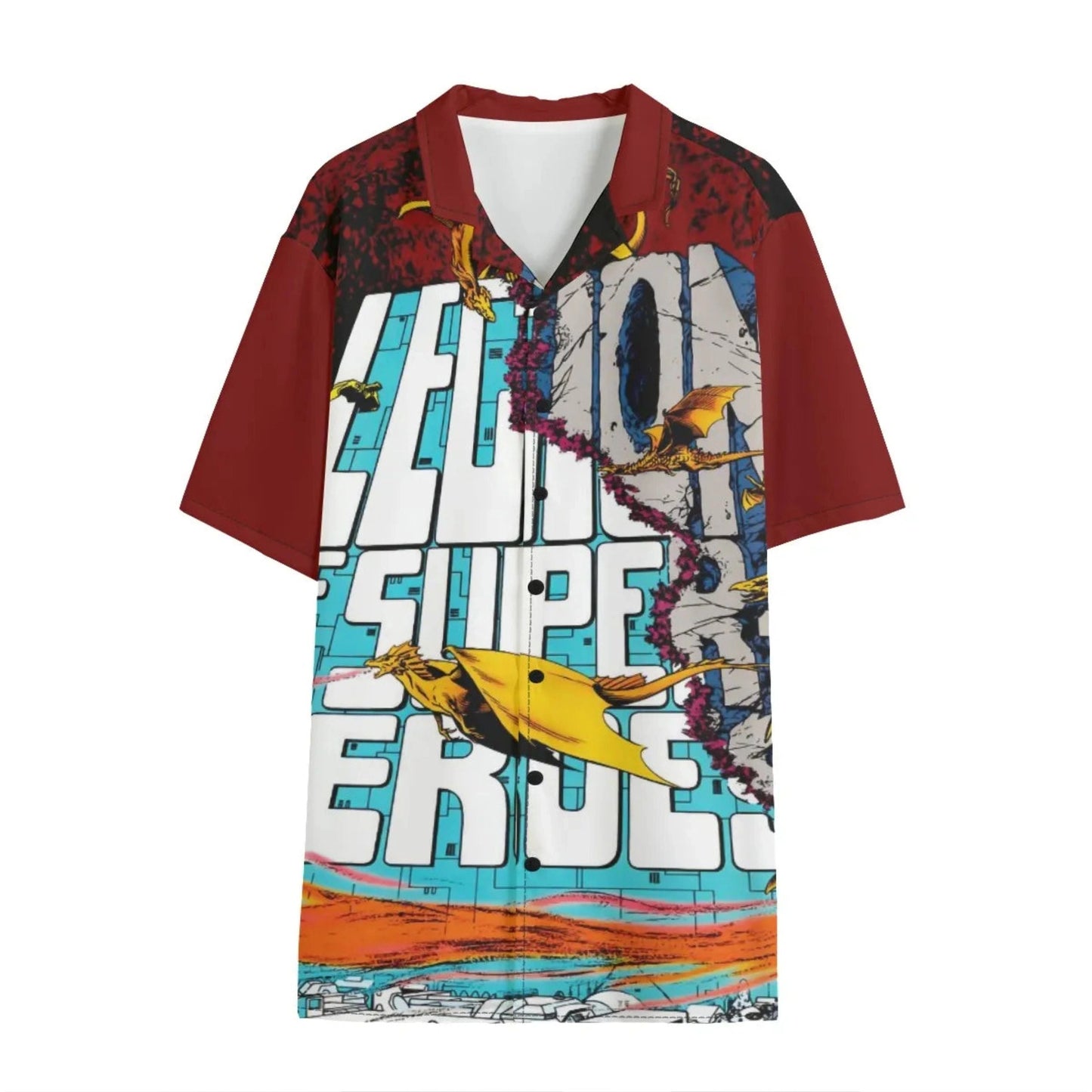 LEGION MAGIC WAR BUTTON UP HAWAIIAN SHIRT