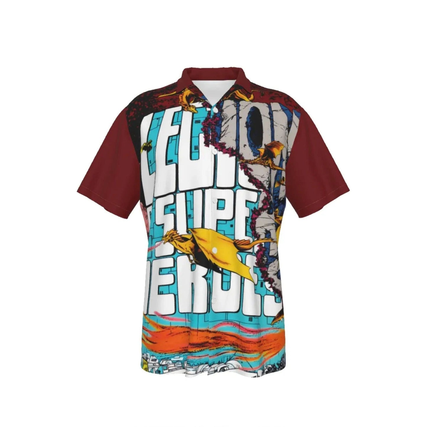LEGION MAGIC WAR BUTTON UP HAWAIIAN SHIRT