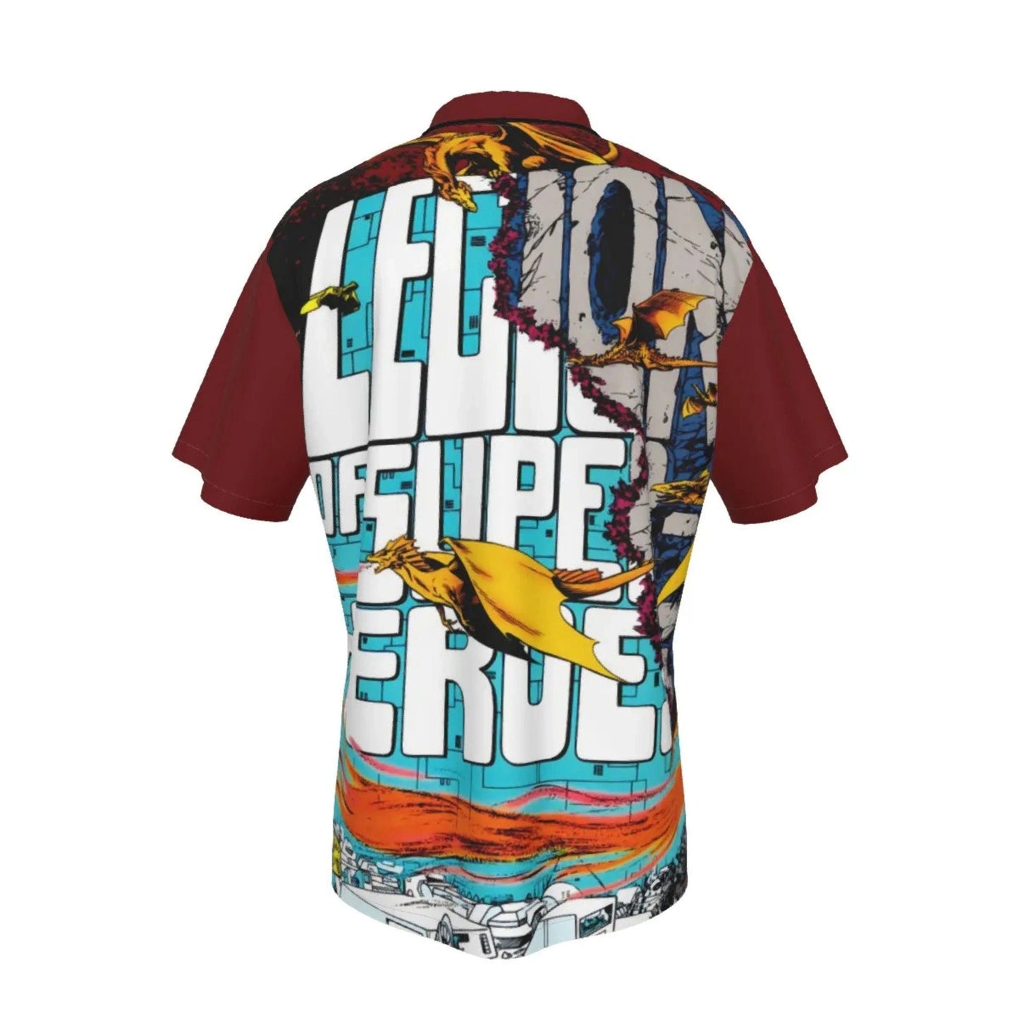 LEGION MAGIC WAR BUTTON UP HAWAIIAN SHIRT