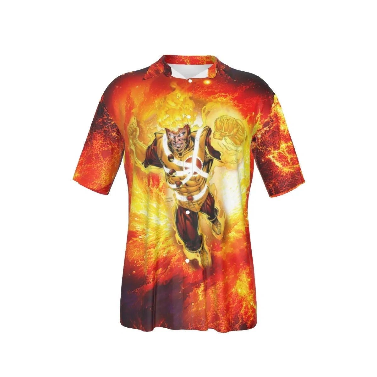 FIRESTORM BUTTON UP - ALL OVER PRINT SHIRT