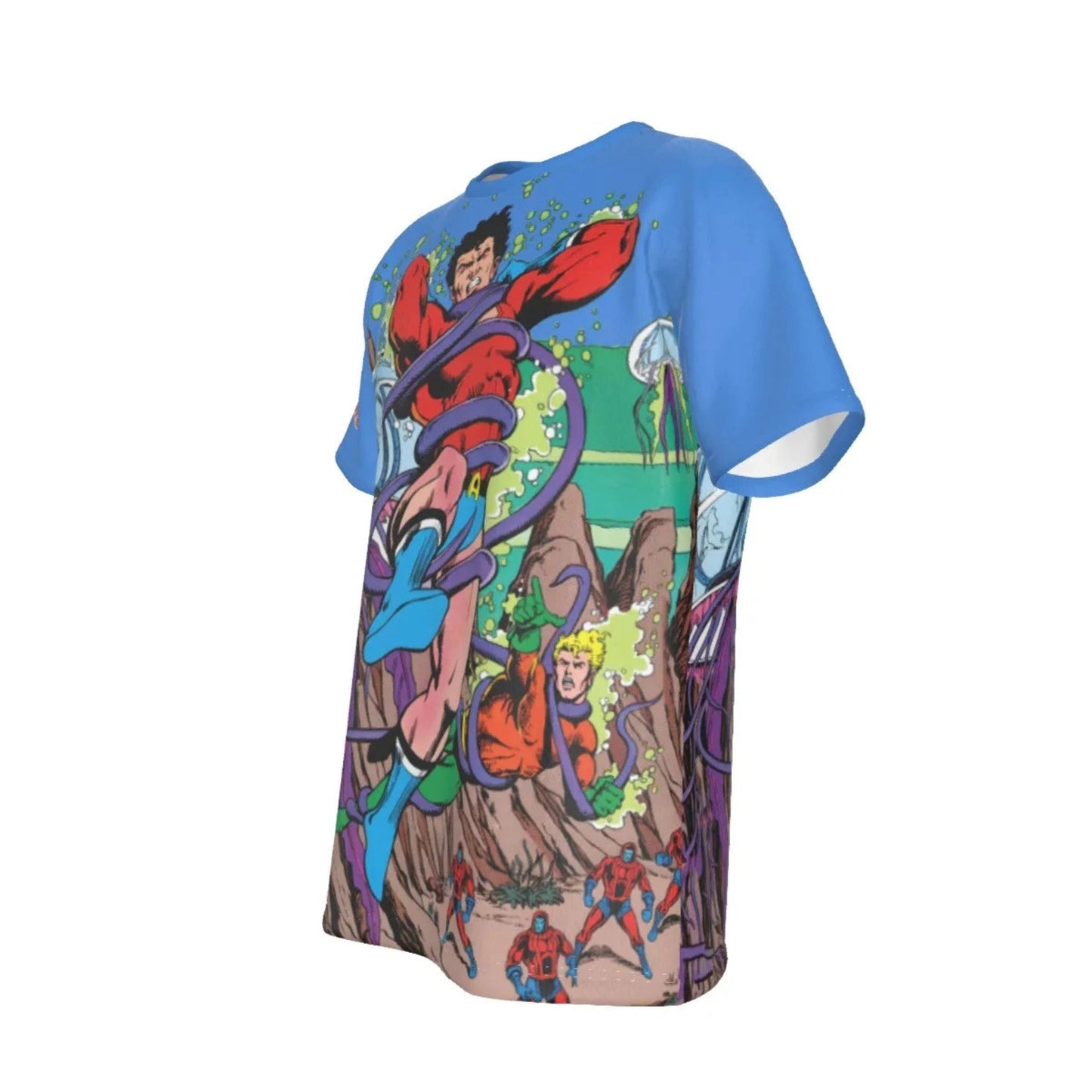 TEEN TITANS AQUALAD ALL-OVER PRINT SHIRT