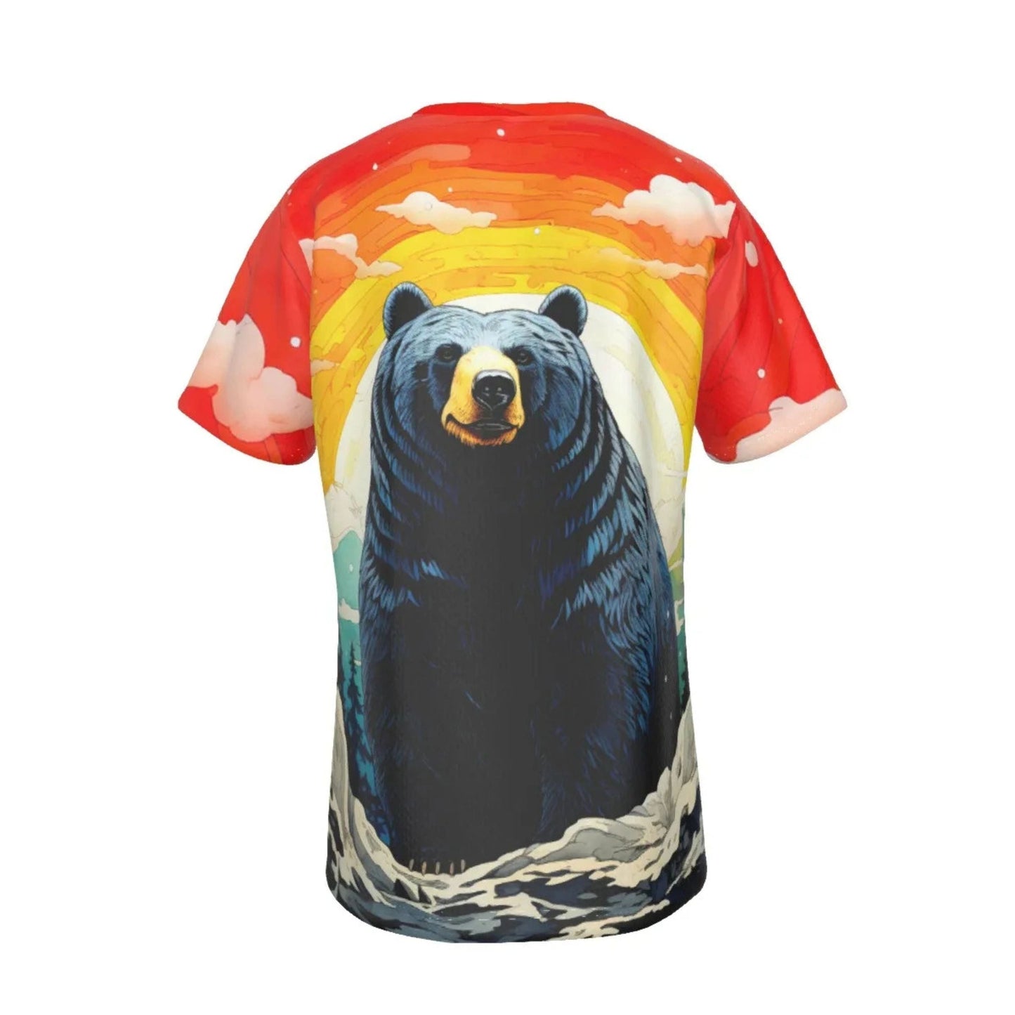 RAINBOW BEARS -BLACK - ALL-OVER PRINT SHIRT and tank