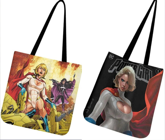 POWERGIRL HUNTRESS CLOTH TOTE BAG
