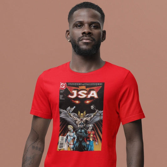 COVER JSA 47- HAWKMAN