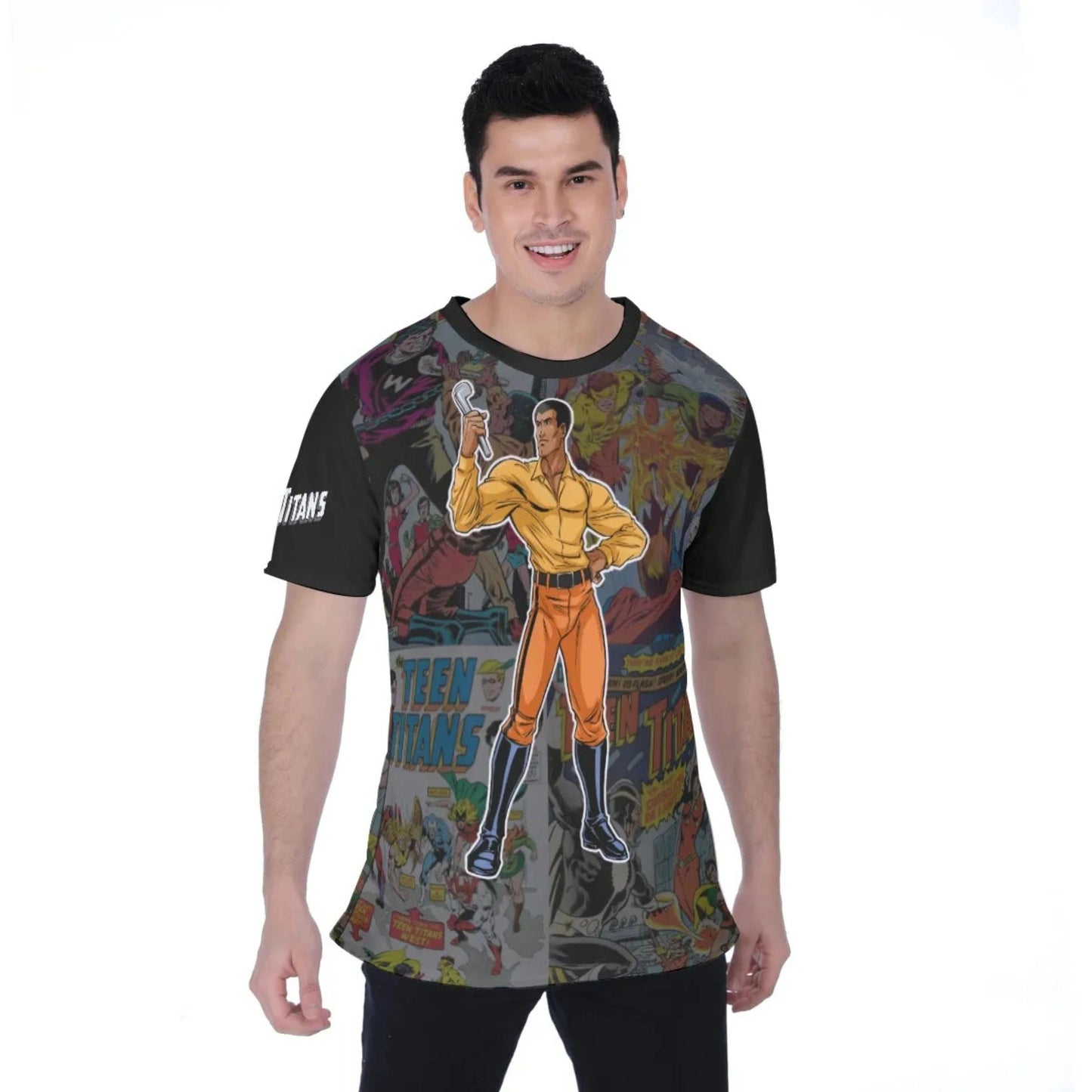 MAL FROM TEEN TITANS ALL-OVER PRINT SHIRT