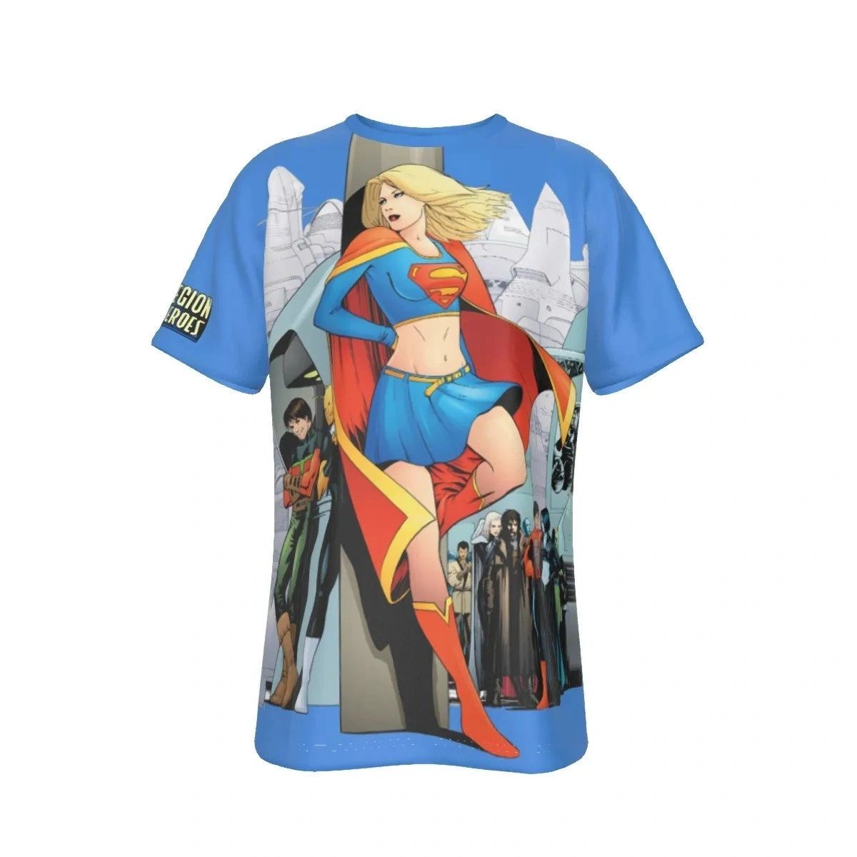 SUPERGIRL AND THE LEGION ALL-OVER PRINT SHIRT AND TANK TOP