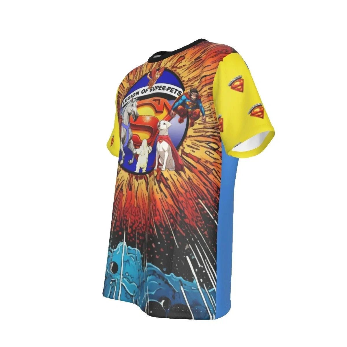 LEGION OF SUPERPETS CLUB SHIRTS ALL-OVER PRINT SHIRT AND TEE