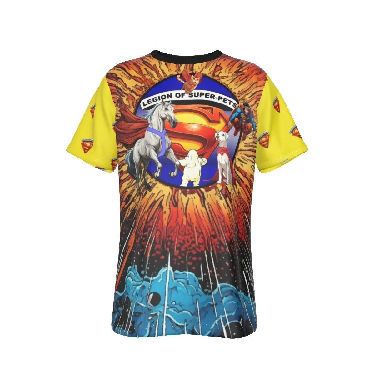 LEGION OF SUPERPETS CLUB SHIRTS ALL-OVER PRINT SHIRT AND TEE