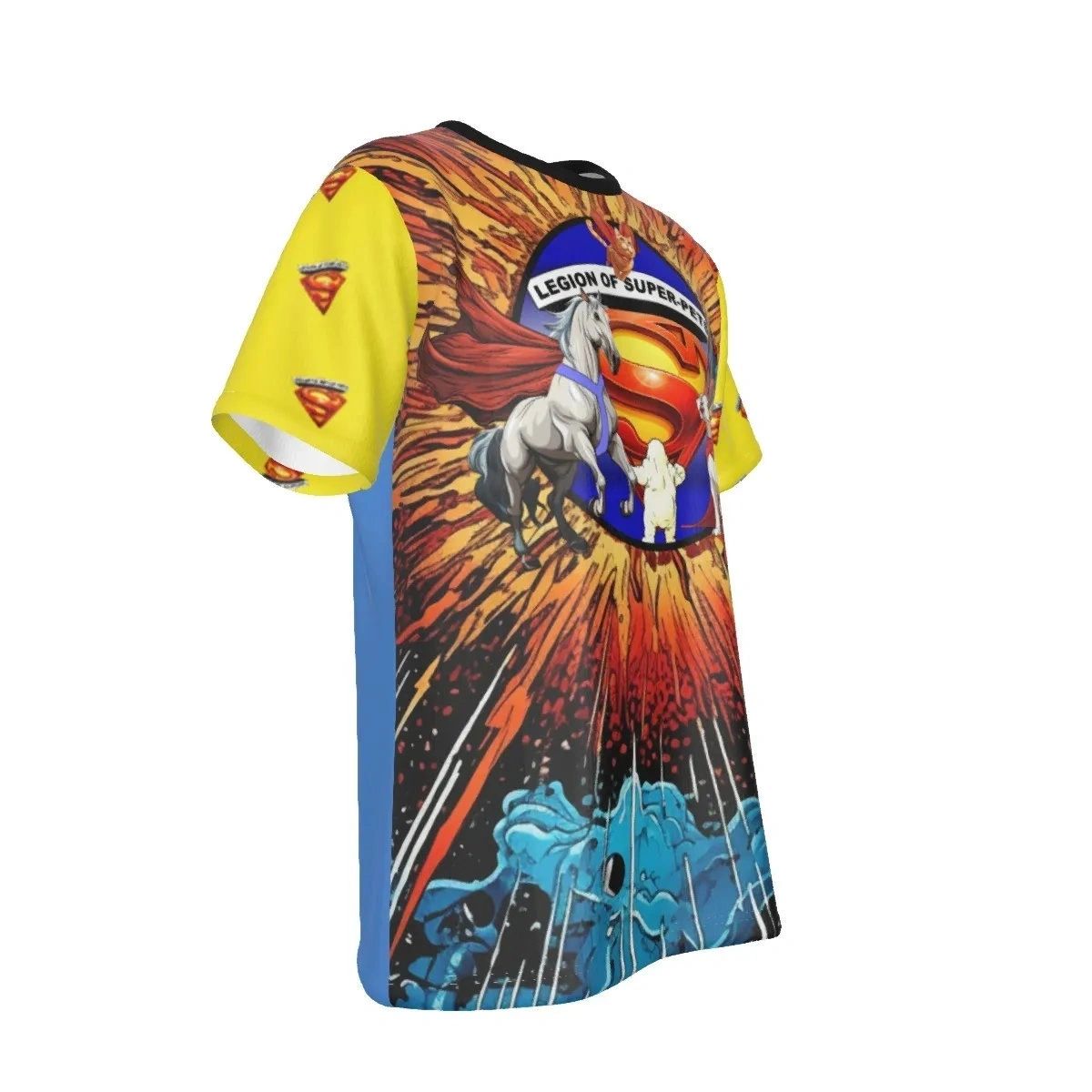LEGION OF SUPERPETS CLUB SHIRTS ALL-OVER PRINT SHIRT AND TEE