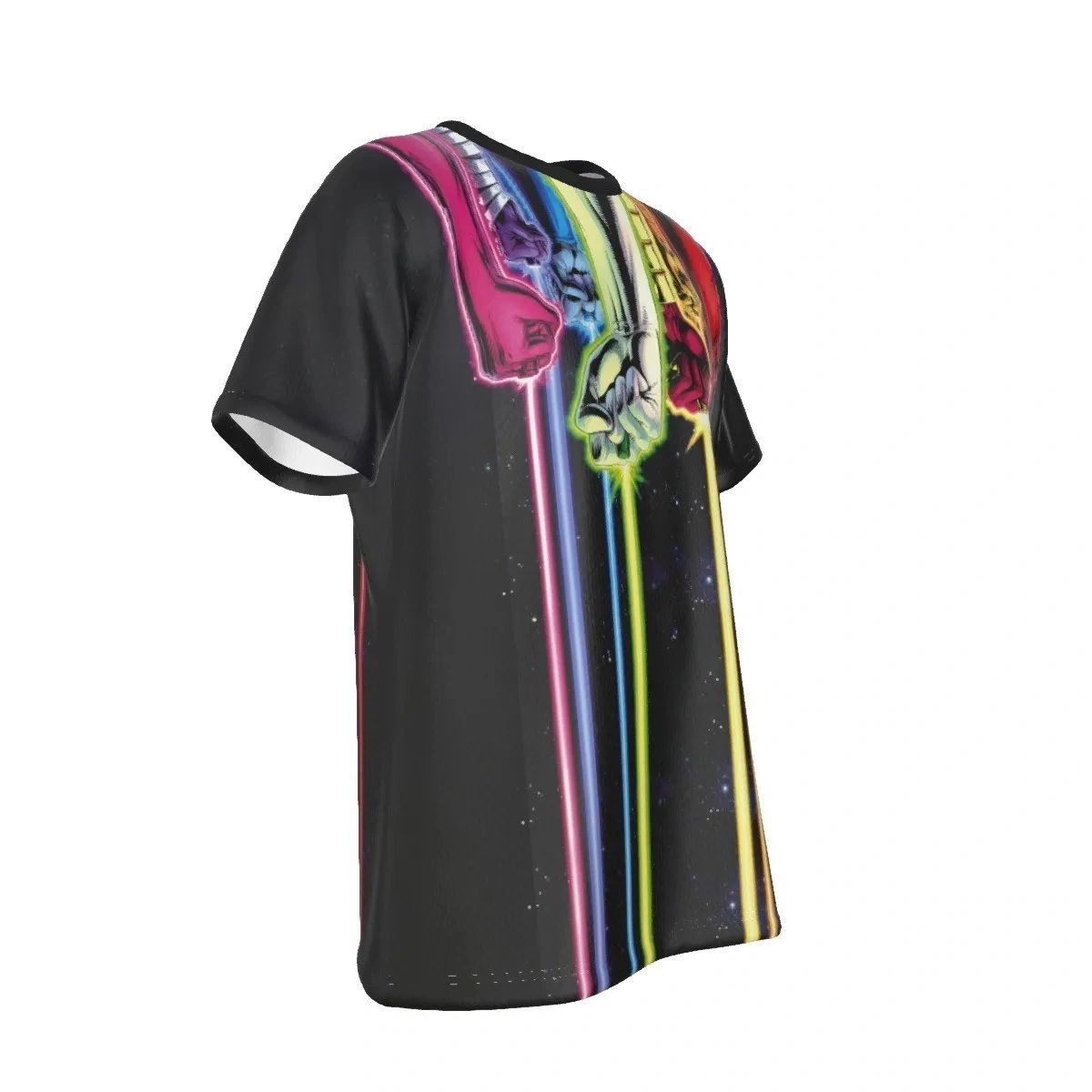 POWER RINGS RAINBOW ALL-OVER PRINT SHIRT AND TANK TOP