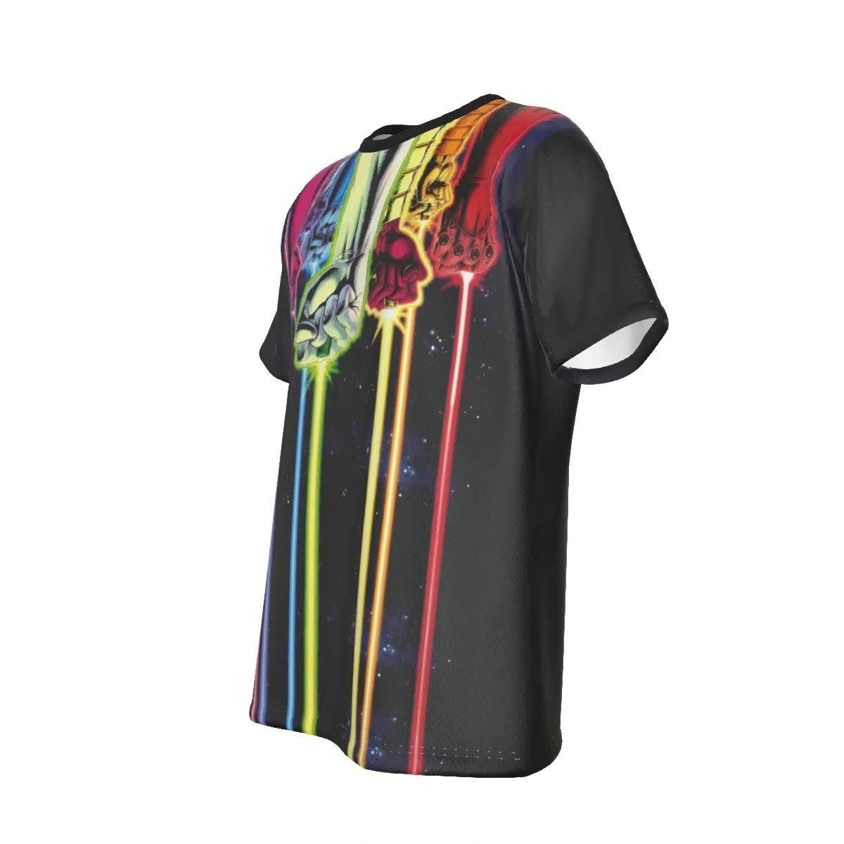 POWER RINGS RAINBOW ALL-OVER PRINT SHIRT AND TANK TOP