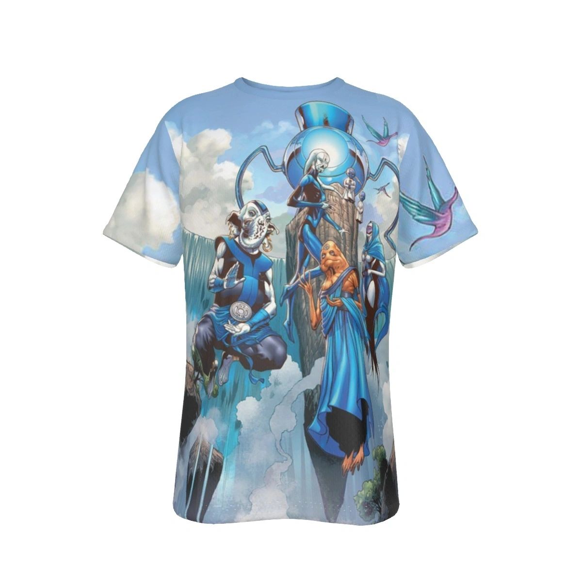 BLUE LANTERNS ALL OVER PRINT TSHIRT