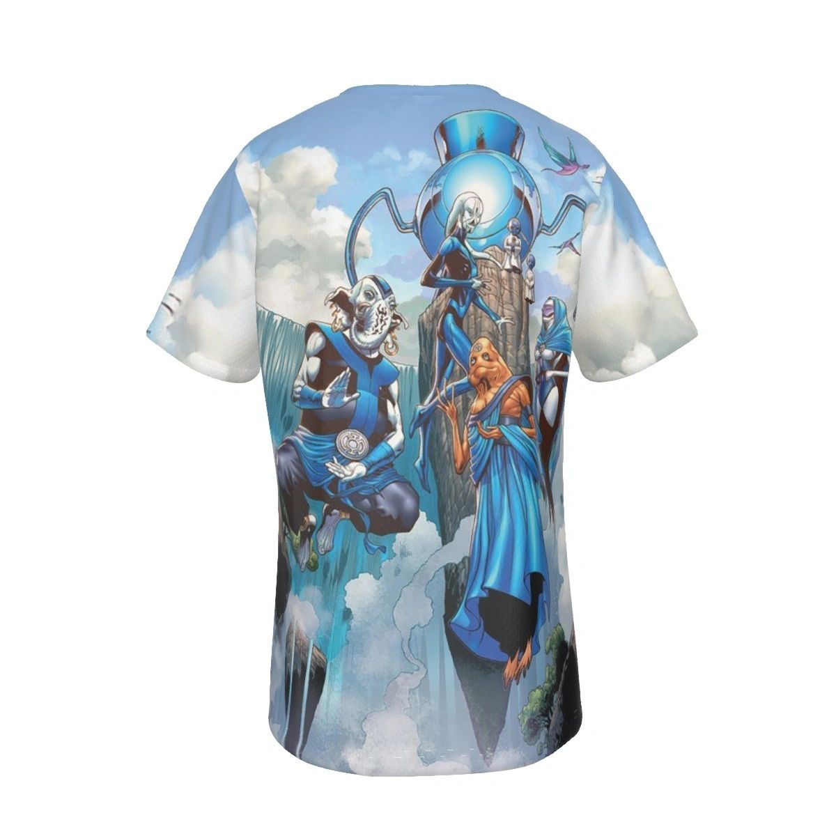 BLUE LANTERNS ALL OVER PRINT TSHIRT