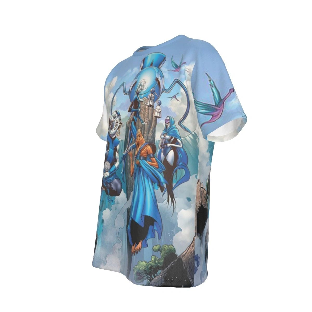 BLUE LANTERNS ALL OVER PRINT TSHIRT