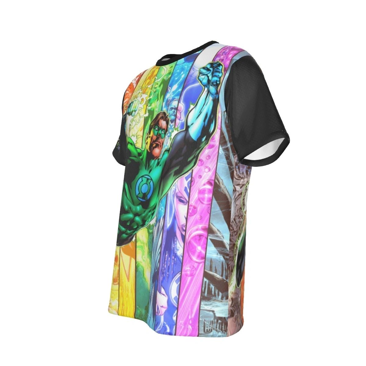 GREEN LANTERN RAINBOW CORPS ALL OVER PRINT TSHIRT