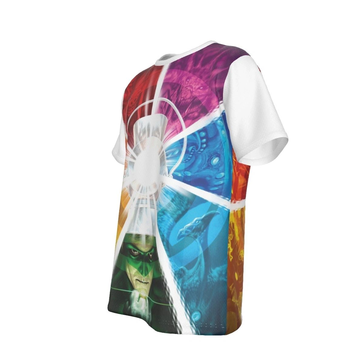 WHITE LANTERN RAINBOW CORPS ALL OVER PRINT TSHIRT