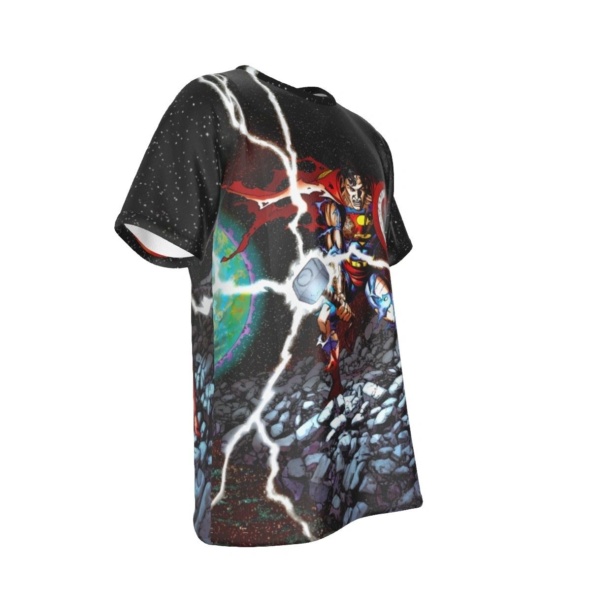 CAPTAIN SUPERTHOR MARVEL DC CROSSOVER ALL OVER PRINT SHIRT AND TANK - secret sale