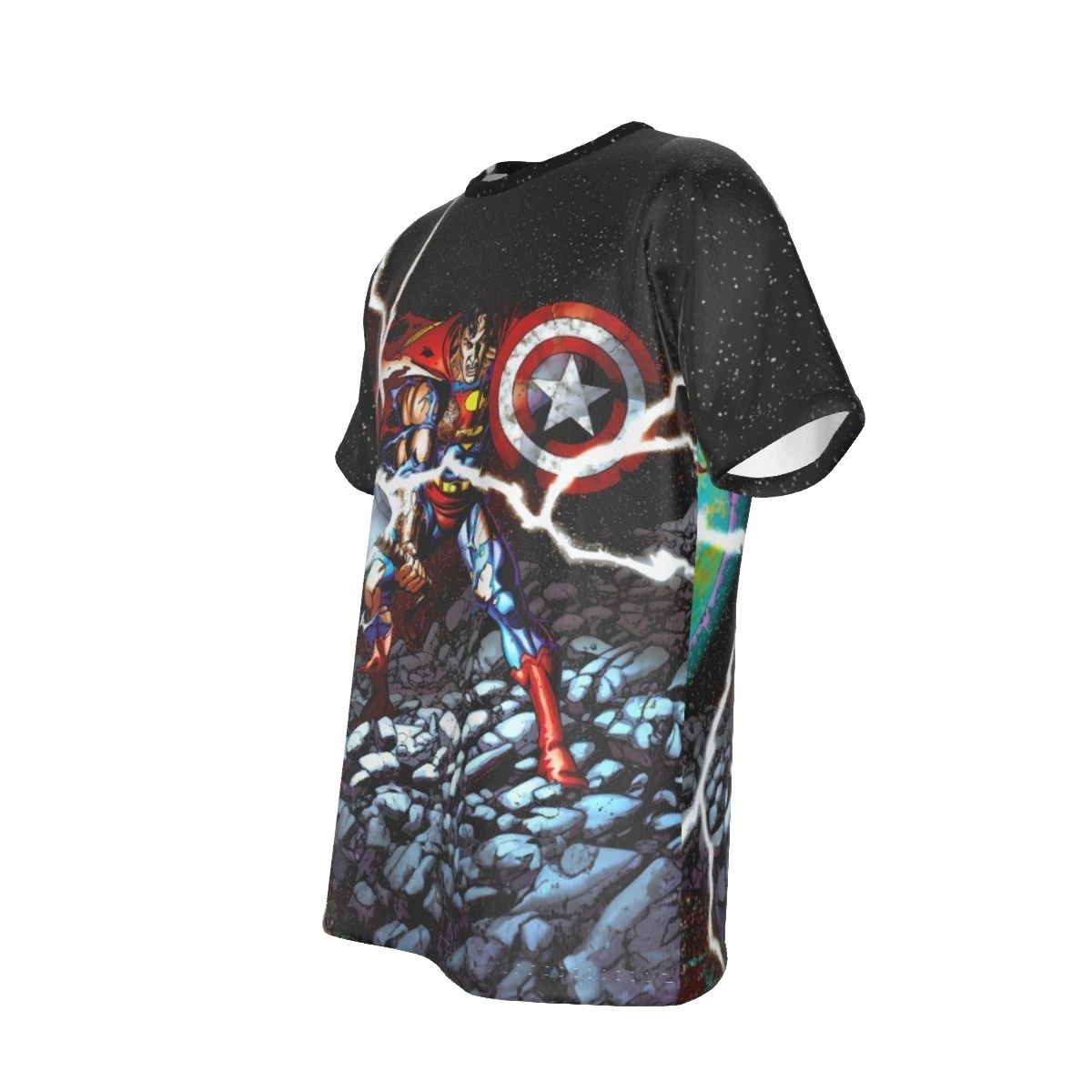 CAPTAIN SUPERTHOR MARVEL DC CROSSOVER ALL OVER PRINT SHIRT AND TANK - secret sale