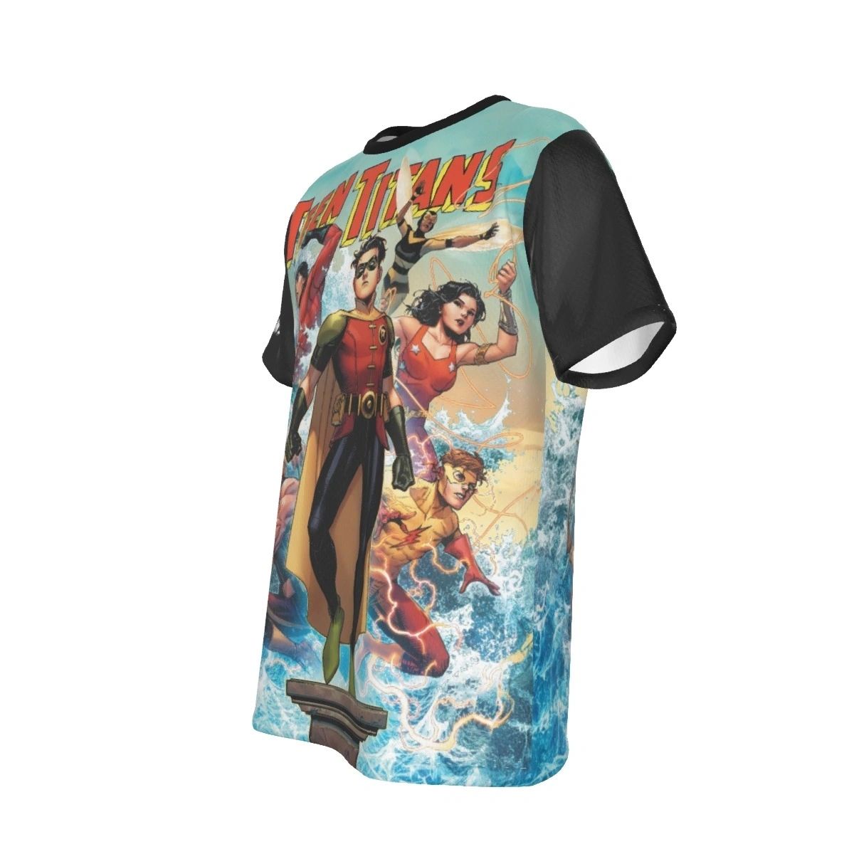 BUMBLEBEE/TEEN TITANS ALL-OVER PRINT SHIRT