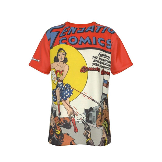 SENSATION COVER WONDER WOMAN ALL-OVER PRINT SHIRT AND TANK TOP