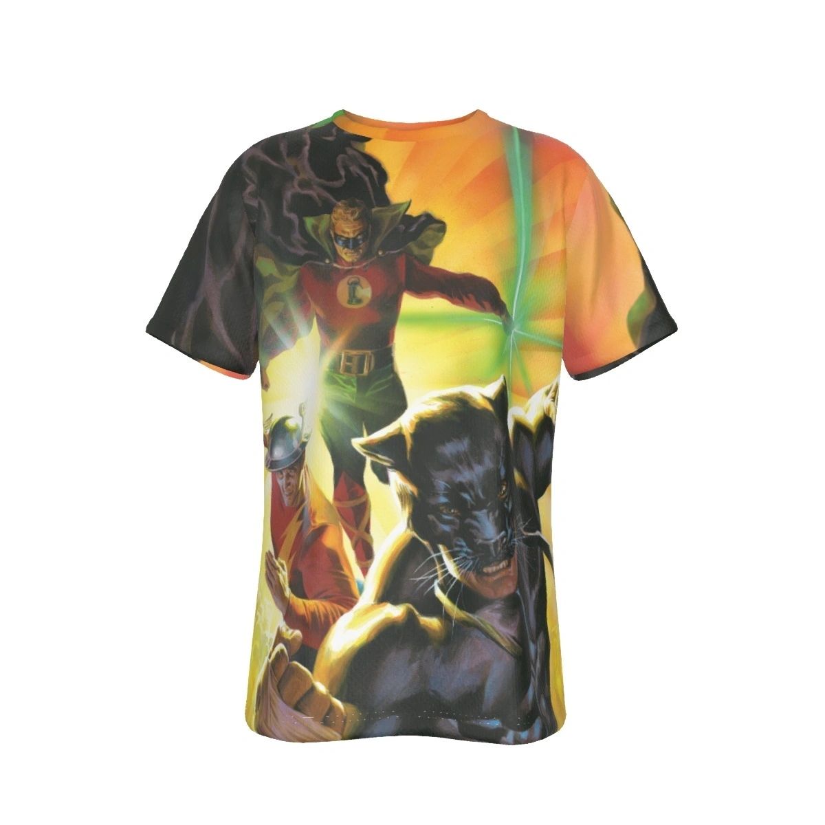 WILDCAT GREEN LANTERN FLASH ALL-OVER PRINT SHIRT AND TANK TOP