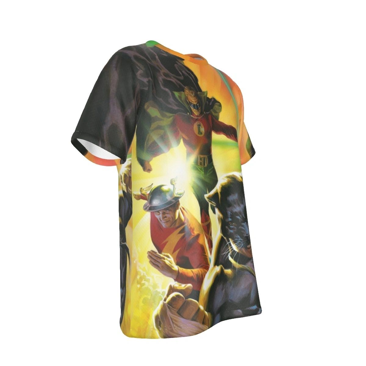 WILDCAT GREEN LANTERN FLASH ALL-OVER PRINT SHIRT AND TANK TOP