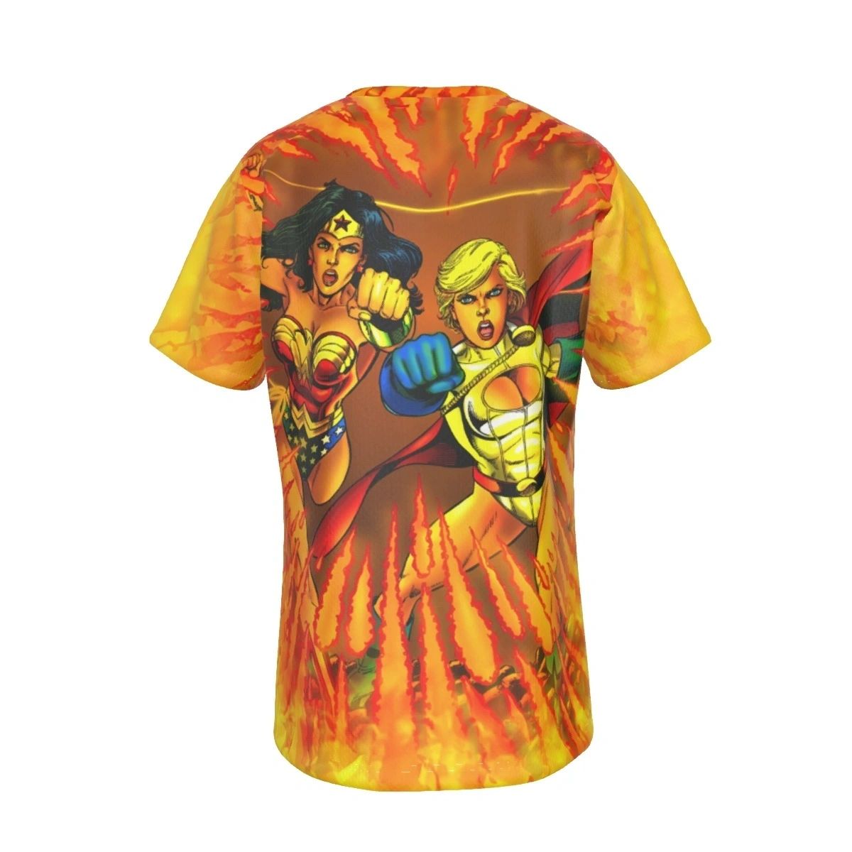 WONDER WOMAN POWERGIRL -BRAVE & BOLD COVER ALL-OVER PRINT SHIRT AND TANK TOP