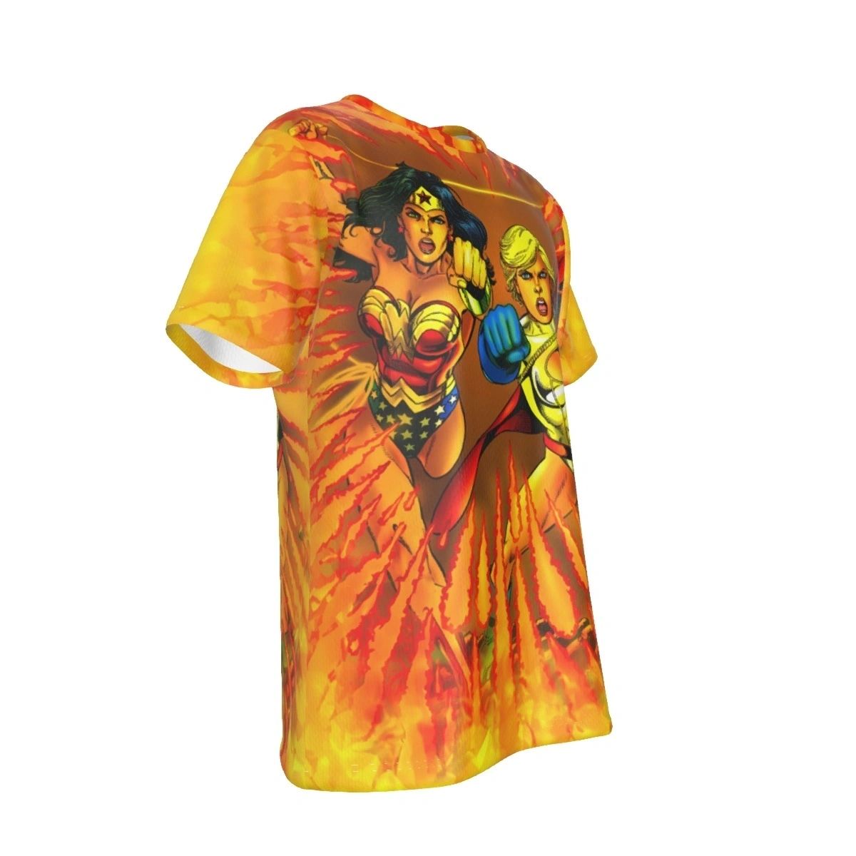 WONDER WOMAN POWERGIRL -BRAVE & BOLD COVER ALL-OVER PRINT SHIRT AND TANK TOP