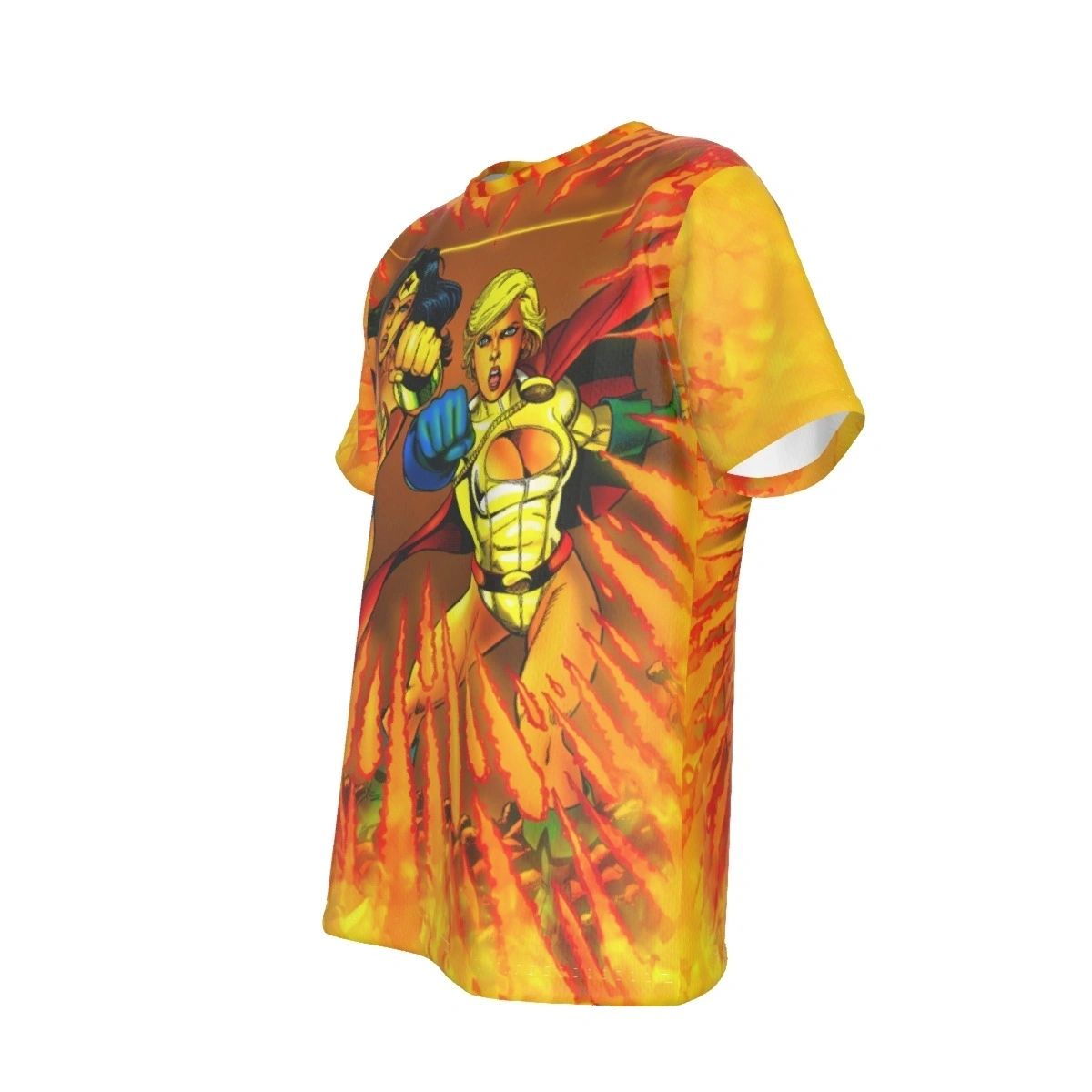 WONDER WOMAN POWERGIRL -BRAVE & BOLD COVER ALL-OVER PRINT SHIRT AND TANK TOP