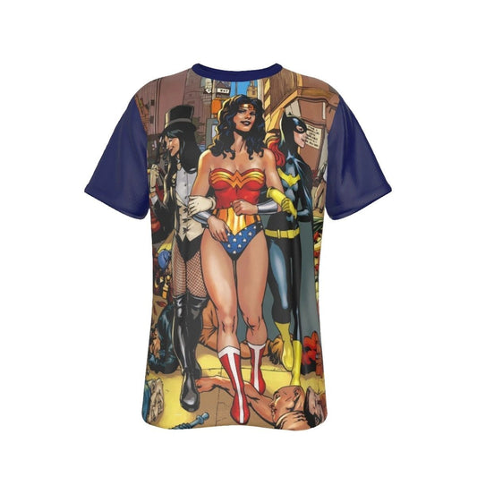 ZATANNA WONDER WOMAN BATGIRL BNB COVER ALL-OVER PRINT SHIRT AND TANK TOP