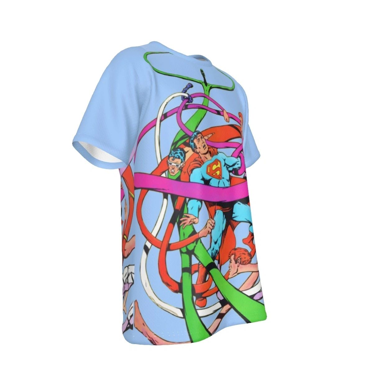 SUPERMAN & ELASTIC LAD(4) ALL-OVER PRINT SHIRT AND TANK TOP