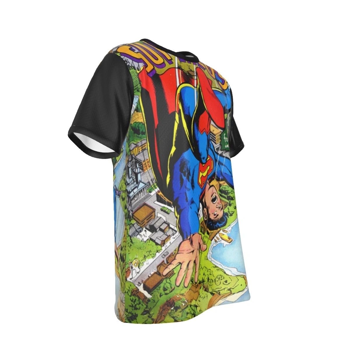SUPERBOY 143 FALLING COVER ALL-OVER PRINT SHIRT AND TANK TOP