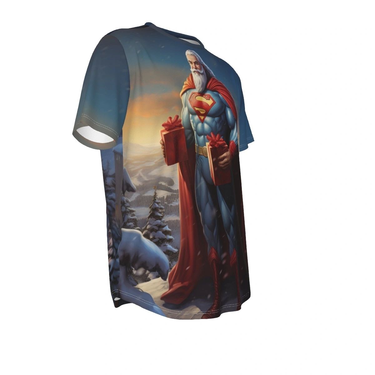 SUPER SANTA ALL-OVER PRINT SHIRT AND TANK TOP