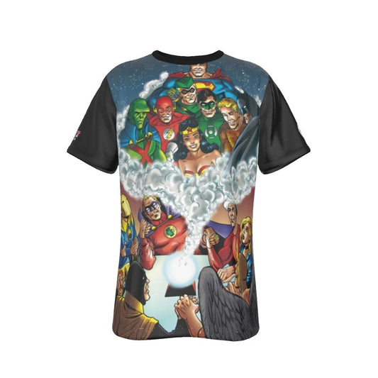 JLA 21 COMPANION PEREZ ART COVER ALL OVER SHIRT AND TANK TOP