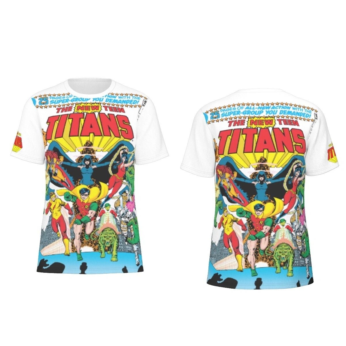NEW TEEN TITANS 1 PEREZ ART COVER ALL OVER SHIRT AND TANK TOP